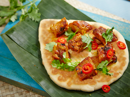 Chicken Satay with peanut butter sauce