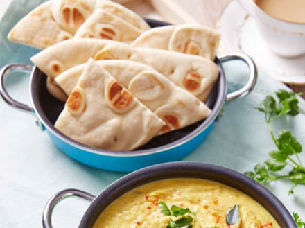 Coconut Milk Dhal with Naan
